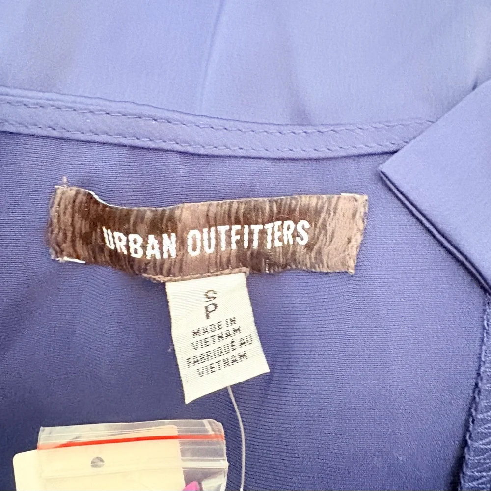 Urban Outfitters Bri Double Bow Satin Mini Dress in Blue - Picture 14 of 15